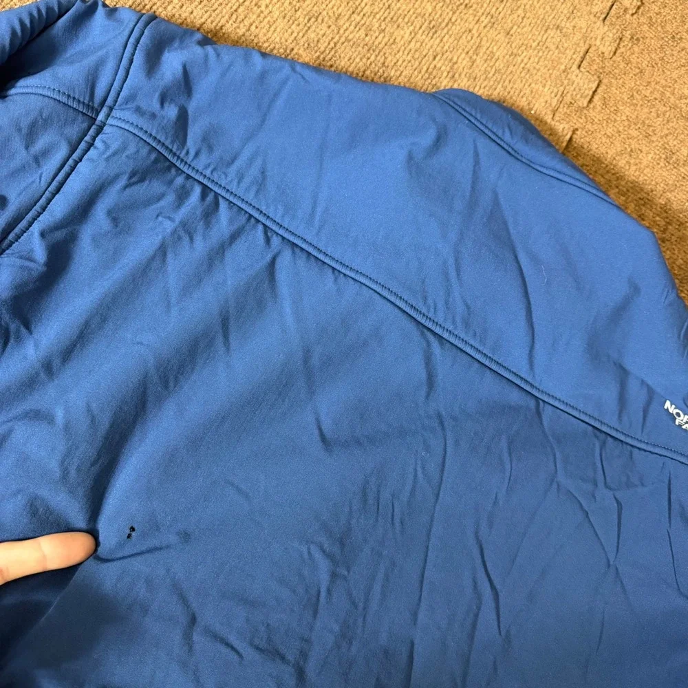 The North‎ Face Summit Series Softshell Jacket Mens L Blue Full Zip Fleece Lined